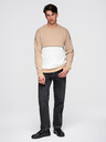 Ombre Clothing Bijelo-bež muški sweatshirt Ombre Clothing