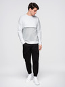 Ombre Clothing Sivo-bijeli muški sweatshirt Ombre Clothing