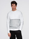 Ombre Clothing Sivo-bijeli muški sweatshirt Ombre Clothing