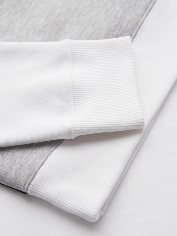 Ombre Clothing Sivo-bijeli muški sweatshirt Ombre Clothing