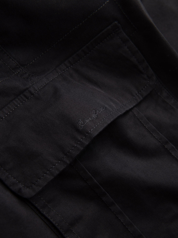 Ombre Clothing Crne muške kargo kratke hlače Ombre Clothing