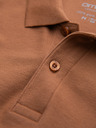 Ombre Clothing Smeđa muška osnovna polo majica Ombre Clothing