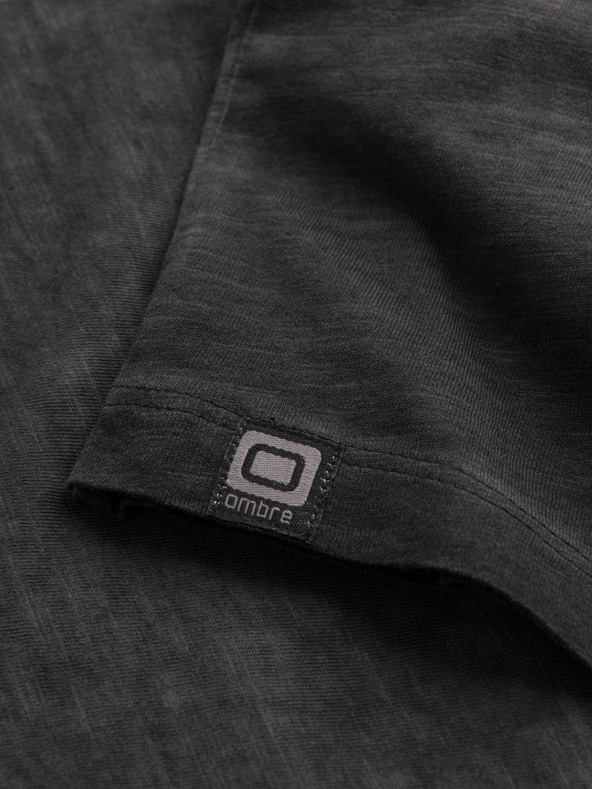 Ombre Clothing Crna muška tigrasta majica kratkih rukava Ombre Clothing