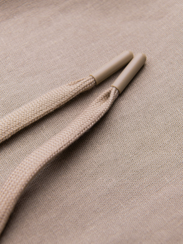 Ombre Clothing Svijetlosmeđi muški chino hlače s mješavinom lana Ombre odjeća