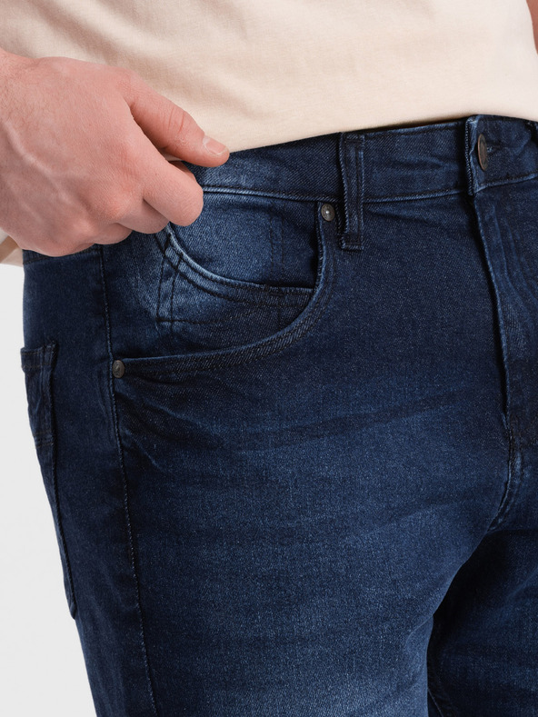 Ombre Clothing Tamnoplave muške traper kratke hlače Ombre odjeća