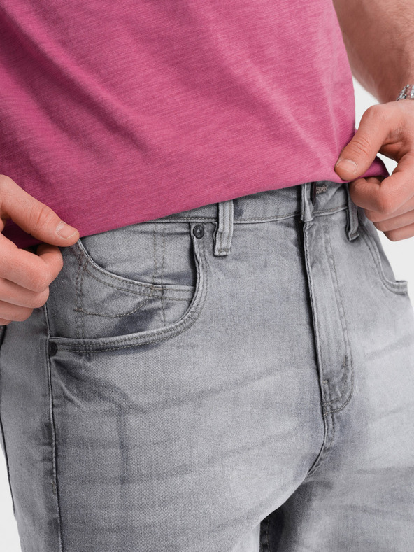 Ombre Clothing Siva Ombre odjeća, muške traper kratke hlače