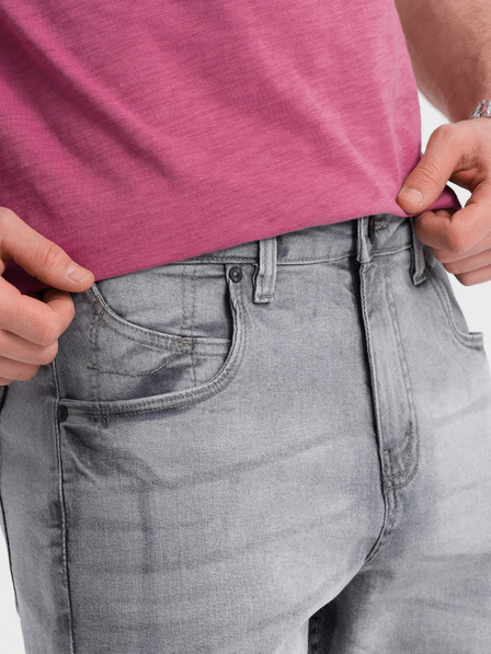 Ombre Clothing Siva Ombre odjeća, muške traper kratke hlače