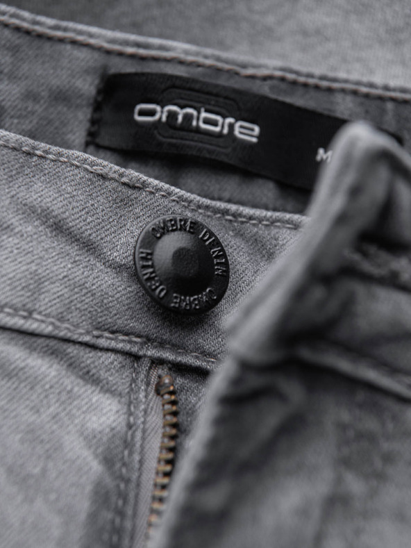 Ombre Clothing Siva Ombre odjeća, muške traper kratke hlače