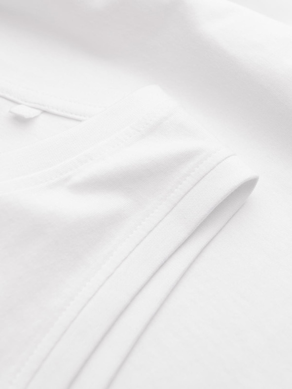 Ombre Clothing Bijela muška pamučna osnovna majica bez rukava Ombre odjeća