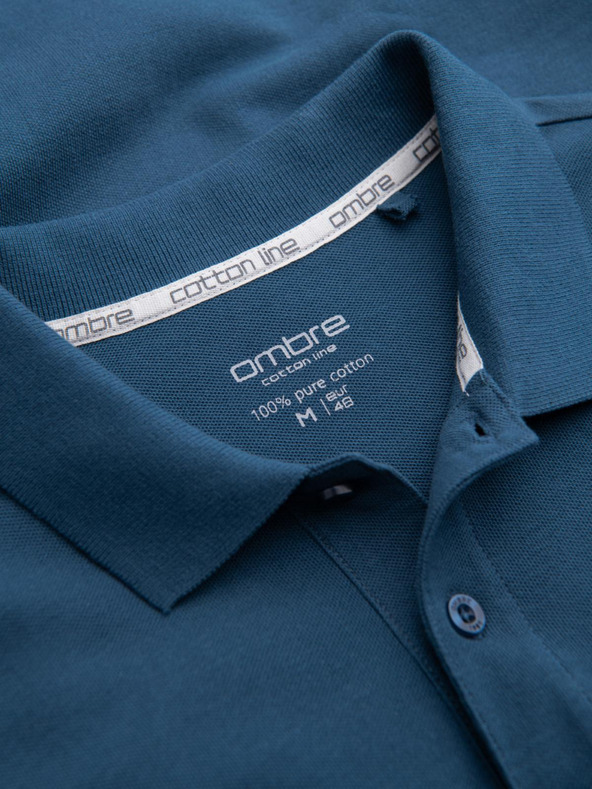 Ombre Clothing Plava muška polo majica Ombre Clothing