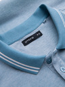 Ombre Clothing Svijetloplava muška tigrasta polo majica Ombre Clothing