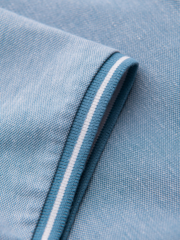 Ombre Clothing Svijetloplava muška tigrasta polo majica Ombre Clothing