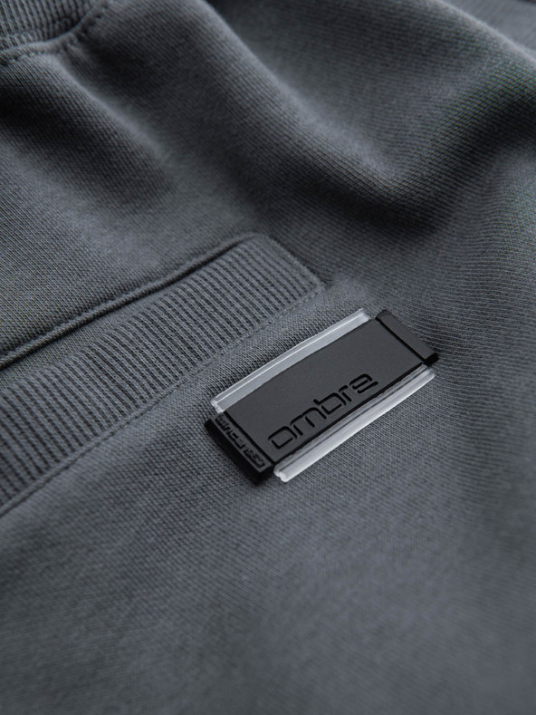 Ombre Clothing Sive muške osnovne trenirke Ombre Clothing