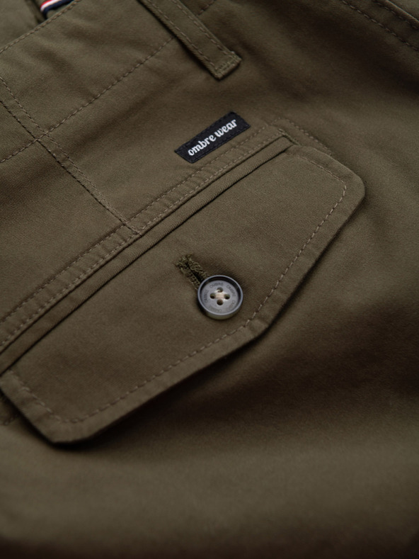 Ombre Clothing |Zelene muške kargo kratke hlače Ombre Clothing