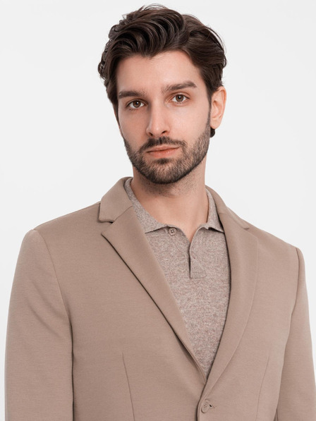 Ombre Clothing Bež muški sako s džepovima Ombre Clothing