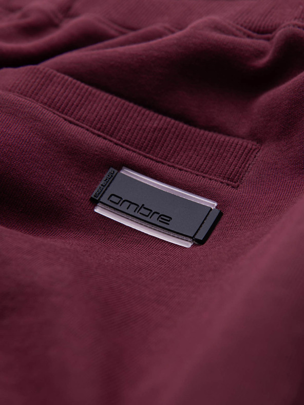 Ombre Clothing Bordo muške osnovne trenirke Ombre Clothing