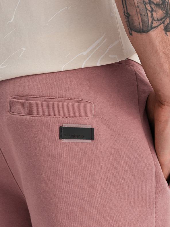 Ombre Clothing Ružičasta muška osnovna trenirka Ombre Clothing