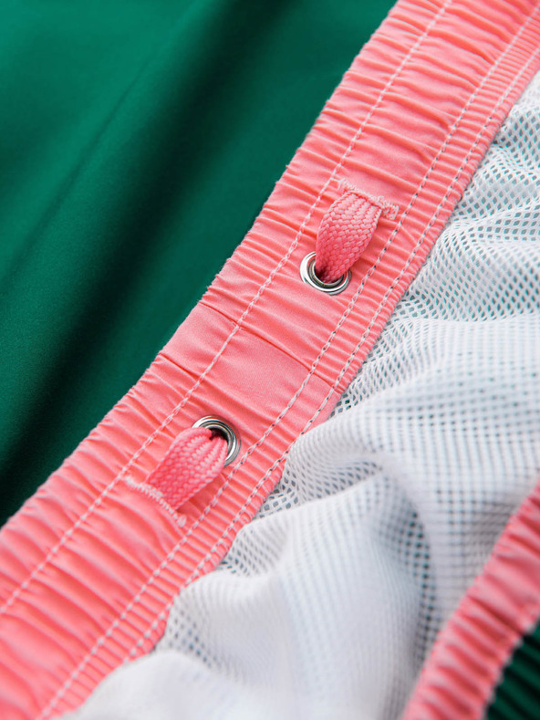 Ombre Clothing Zeleni muški rebrasti kupaći kostimi Ombre odjeća