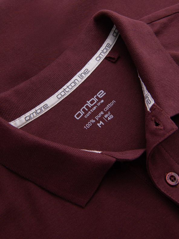 Ombre Clothing Wine muška polo majica Ombre Clothing