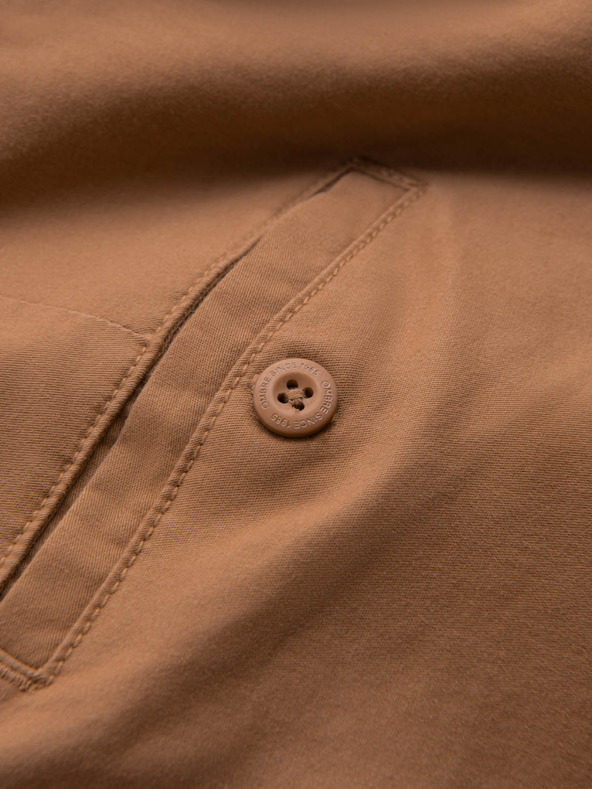 Ombre Clothing Smeđe muške chino hlače s ukrasnim remenom Ombre Clothing