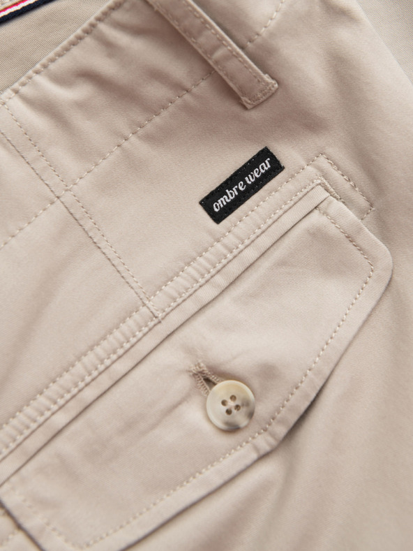 Ombre Clothing Bež muške kargo kratke hlače Ombre Clothing