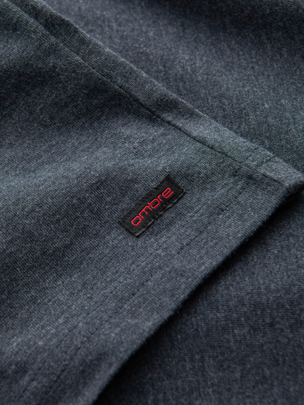 Ombre Clothing Plava muška majica s okruglim izrezom Ombre Clothing