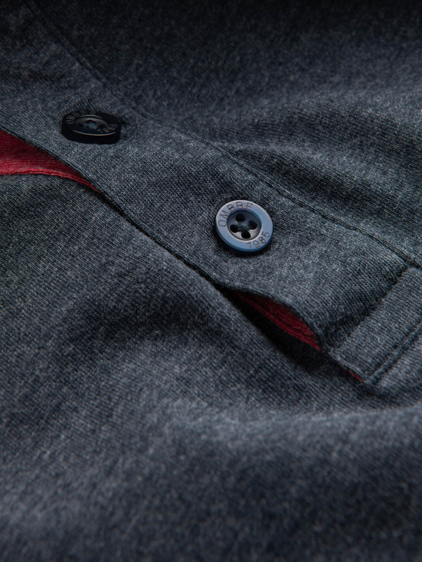 Ombre Clothing Plava muška majica s okruglim izrezom Ombre Clothing