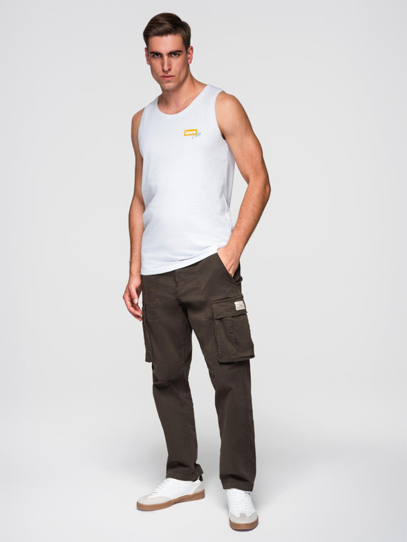 Ombre Clothing Summer Vibe muška pamučna majica bez rukava s Ombre Clothing printom