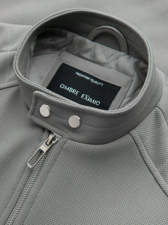 Ombre Clothing Muška jakna s džepovima i ovratnikom Ombre Clothing