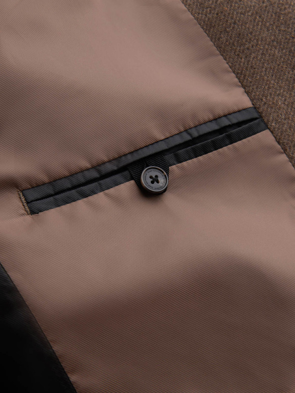 Ombre Clothing Elegantni muški kaput s jednorednim kopčanjem od mješavine vune Ombre Clothing V1 OM-COWC-0114