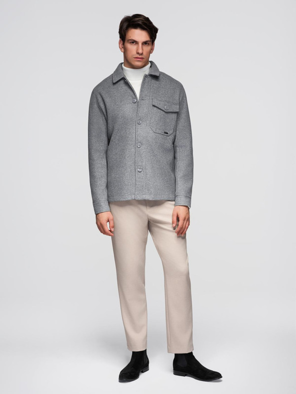 Ombre Clothing Muška lagana jakna od flisa Ombre odjeća V2 OM-JANP-0199