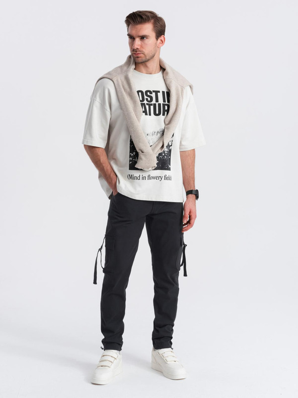 Ombre Clothing Muške hlače Ombre Odjeća STRAIGHT LEG CARGO V4 OM-PACG-0197