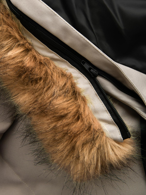 Ombre Clothing Ombre Clothing muška parka jakna s dugom kapuljačom