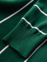 Ombre Clothing Muški ležerni pulover s vodoravnim prugama zelena Ombre odjeća