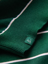 Ombre Clothing Muški ležerni pulover s vodoravnim prugama zelena Ombre odjeća
