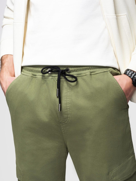 Ombre Clothing Muška pletena trenirka s džepovima maslinasta Ombre odjeća