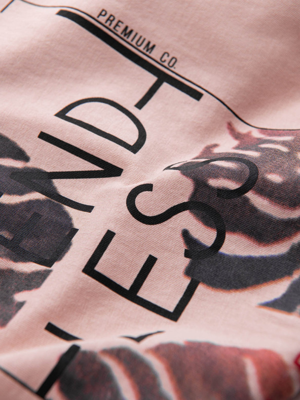 Edoti EDOTI Muška majica s printom, svijetlo roza