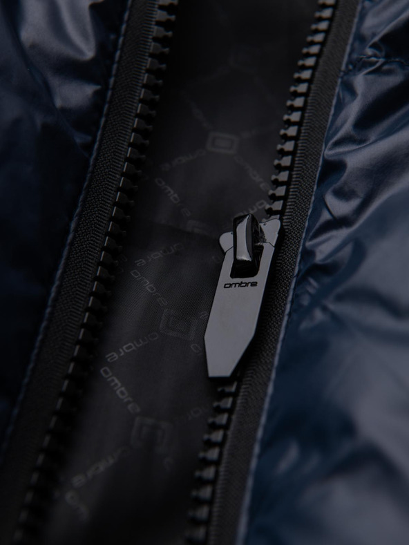 Ombre Clothing Muška topla jakna s rebrastim rubovima Ombre Clothing