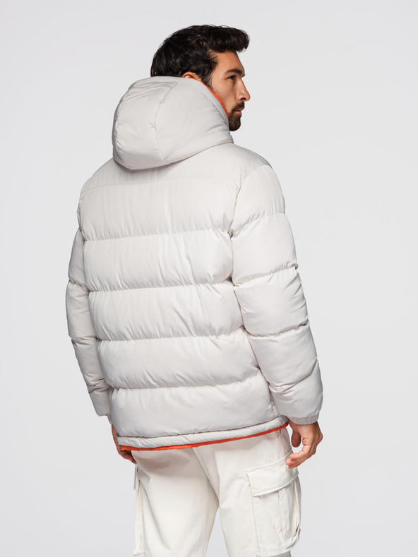 Ombre Clothing Muška sportska topla jakna s dvostrukom kapuljačom Ombre Clothing