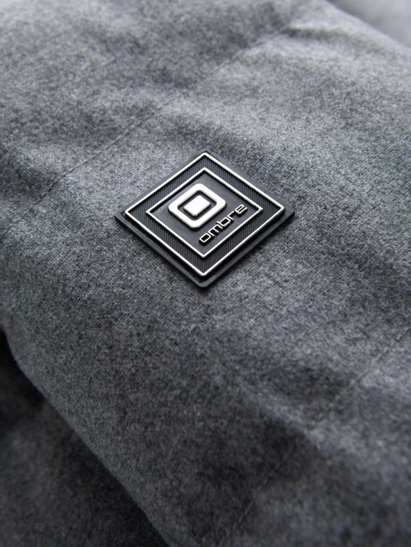 Ombre Clothing Muška duga topla parka jakna s vunom Ombre Clothing