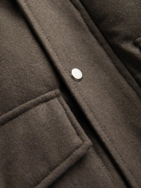 Ombre Clothing Muška duga topla parka jakna s vunom Ombre Clothing