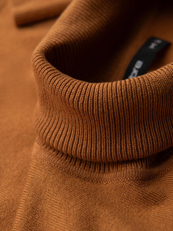 Ombre Clothing Ombre odjeća, muška pletena jednobojna dolčevita od viskoze