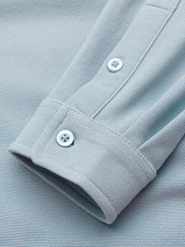 Ombre Clothing Ombre Clothing Muška pletena uska košulja dugih rukava