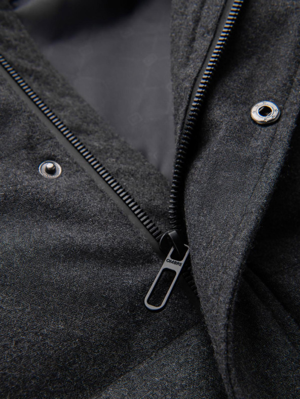 Ombre Clothing Ombre Clothing muška lagana jakna s mrežastom podstavom i kapuljačom