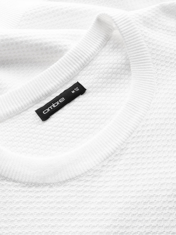 Ombre Clothing Ombre Clothing dijamantno pleteni pulover za muškarce