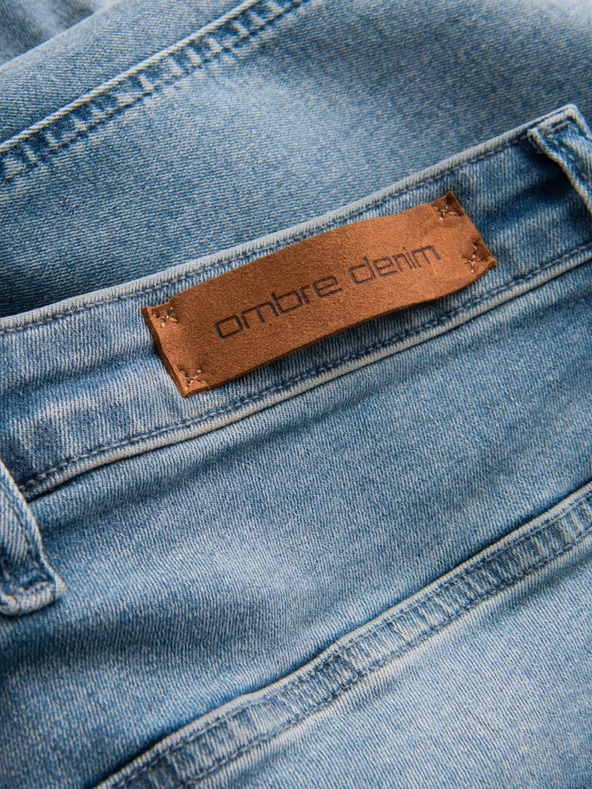 Ombre Clothing Muške traperice STRAIGHT LEG - crne V1 OM-PADP-0133 Ombre odjeća