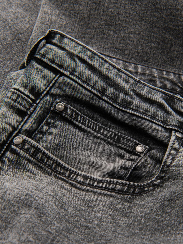 Ombre Clothing Muške traperice STRAIGHT LEG - crne V1 OM-PADP-0133 Ombre odjeća