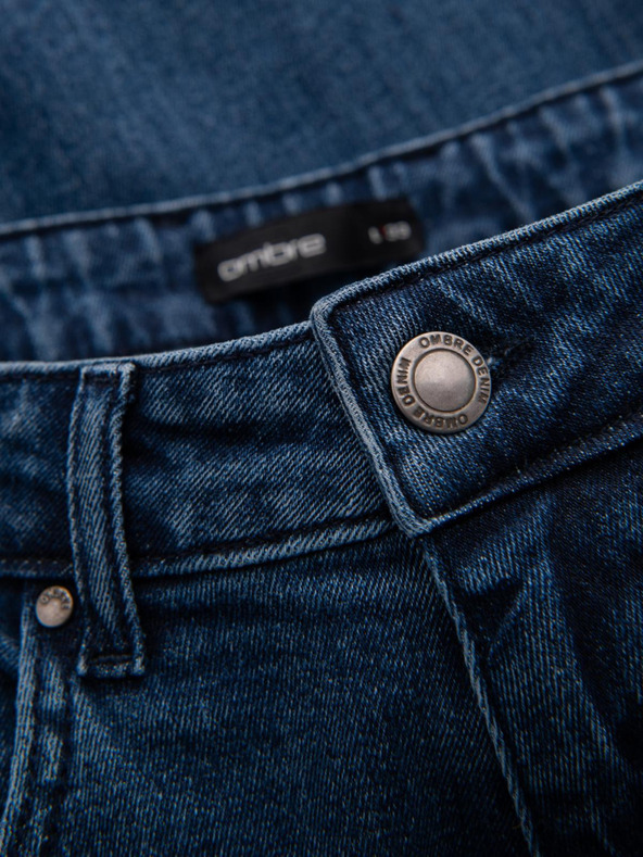 Ombre Clothing Muške traperice STRAIGHT LEG - crne V1 OM-PADP-0133 Ombre odjeća