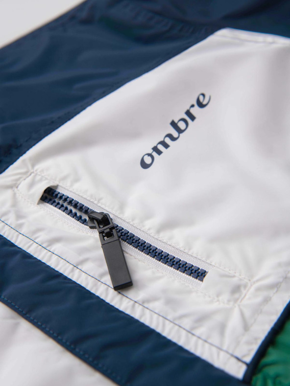 Ombre Clothing Muška svijetla sportska jakna s flisom zelena Ombre odjeća