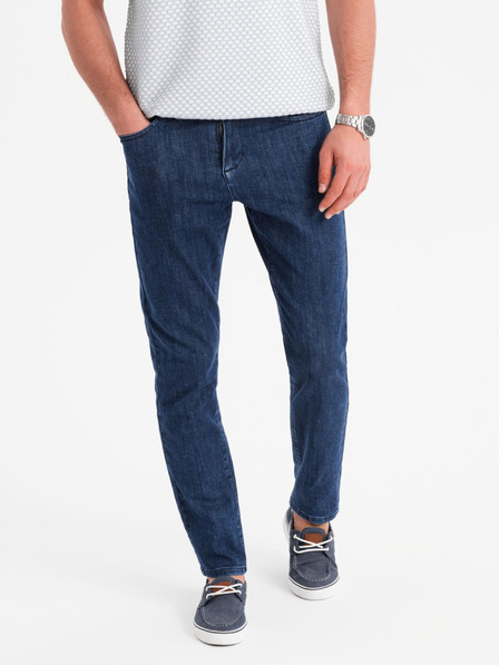 Ombre Clothing Muške klasične isprane traperice REGULAR FIT plava Ombre odjeća